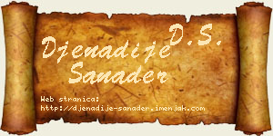 Đenadije Sanader vizit kartica